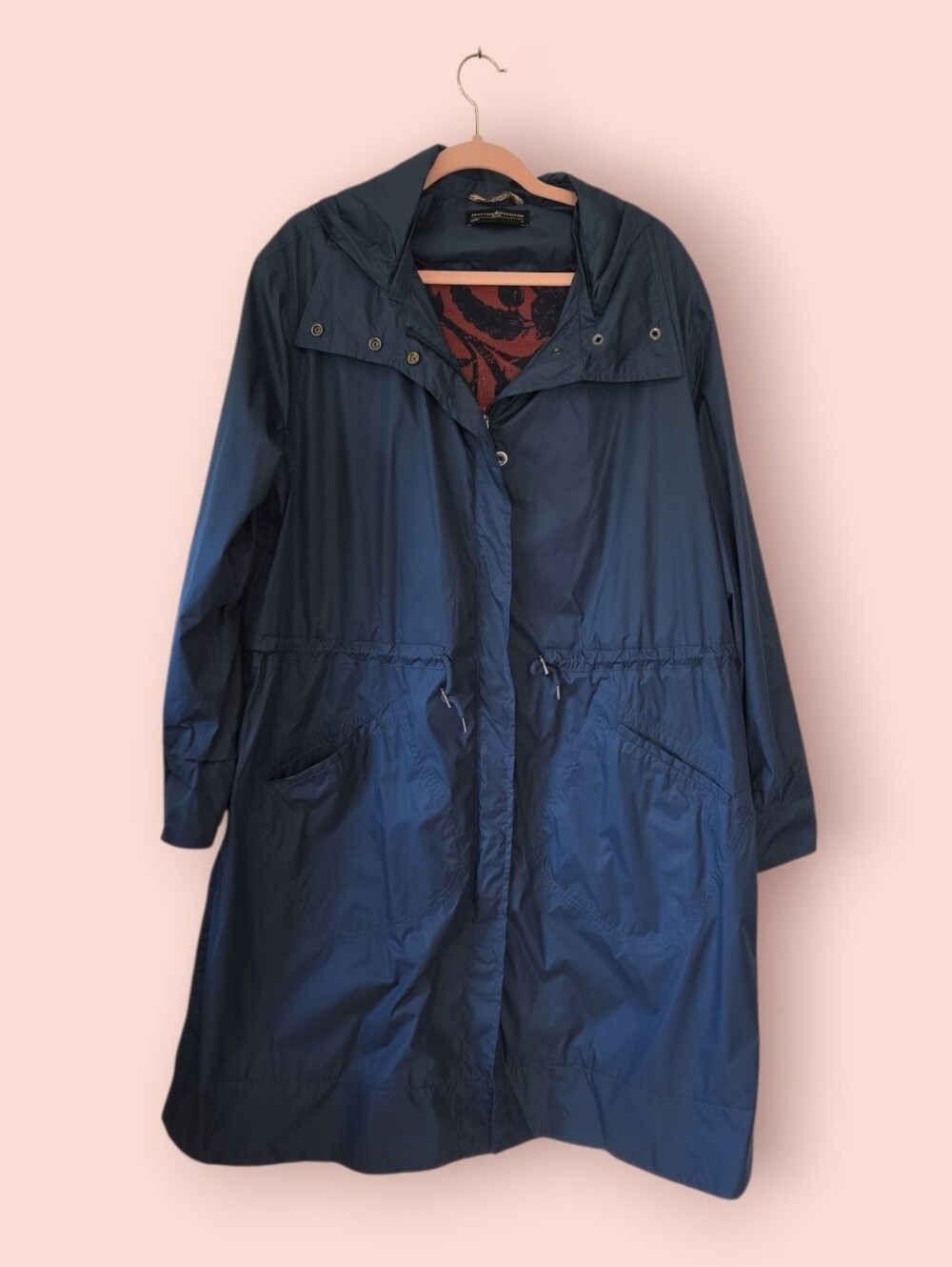 Peruvian Connection Hood River Anorak Jacket Blue Women's L